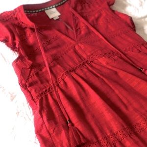 Red Bohemian Dress